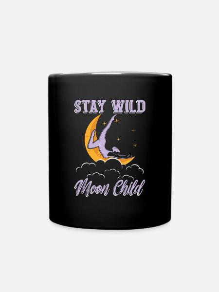 Acrobate Aérienne Stay Wild Moon Enfant Air Yoga Acrobatie - Mug uni - noir