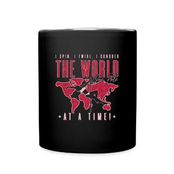 Pole Dance I Spin I Twirl I Conquer Pole Fitness - Mug uni - noir - Devant