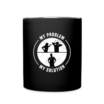 Pharmacy Technician My Problem Pictogram Dad - Tasse einfarbig - Schwarz - Vorne