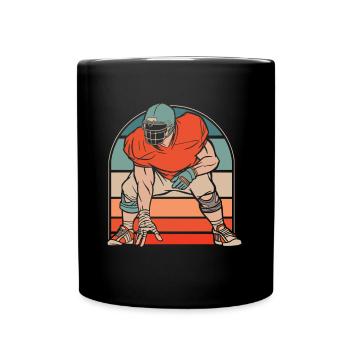American football - Full Colour Mug - black - Front
