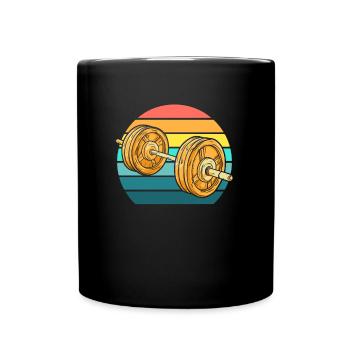 Fitness - Tasse einfarbig - Schwarz - Vorne