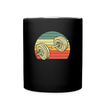 Fitness - Tasse einfarbig - Schwarz - Vorne