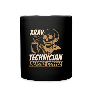 Xray Technician Before Radiographer Coffee Lover - Full Colour Mug - black - Front