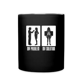 Xray Technician My Problem My Pictogram Mom Dad - Tasse einfarbig - Schwarz - Vorne