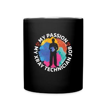 Xray Technician My Passion My Xray Radiographer - Full Colour Mug - black - Front