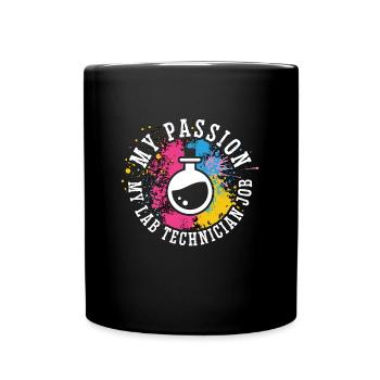 Technicien de laboratoire Ma passion Mon scientifique de laboratoire médical - Mug uni - noir - Devant