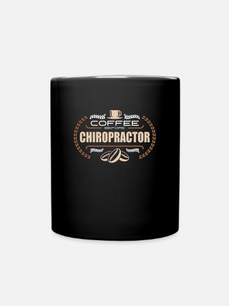 Chiropraticien Café Avant Massage Amateur de café - Mug uni - noir