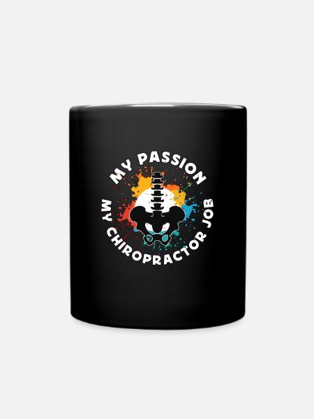 Chiropraticien Ma passion Mon ostéopathe Chiropraticiens - Mug uni - noir