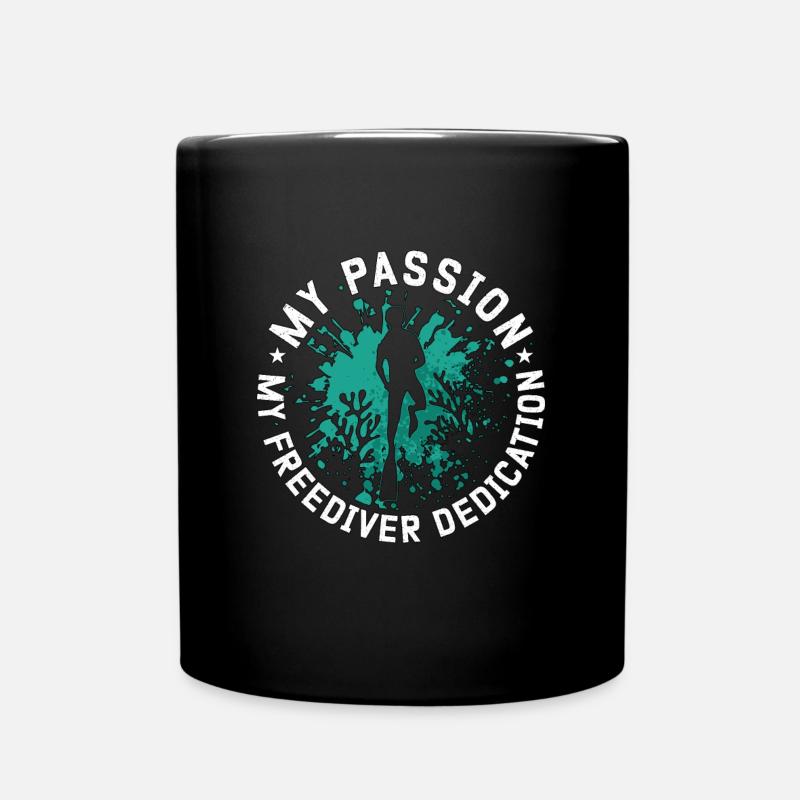 Apnée Ma Passion Mon Apnéiste Apnée Plongée - Mug uni - noir