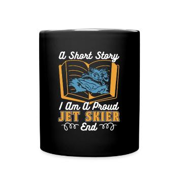 Jet Skier A Short Story I Am A Water Sport Skier - Full Colour Mug - black - Front