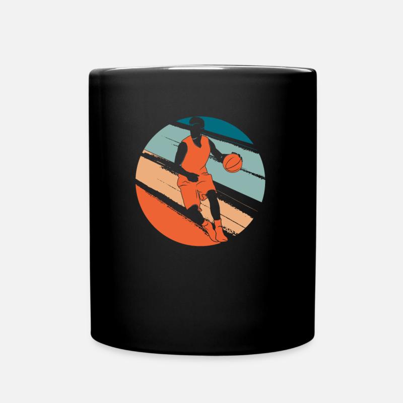 Basketball Basketballer - Tasse einfarbig - Schwarz