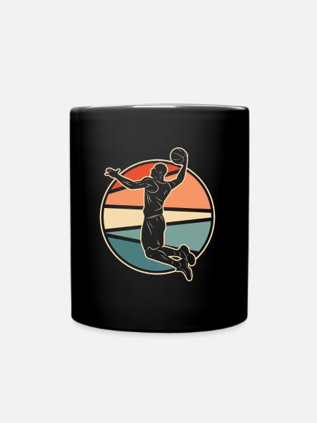 Basketball Basketballer - Tasse einfarbig - Schwarz