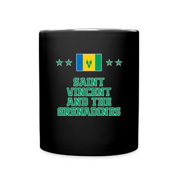 Saint Vincent and the Grenadines - Full Colour Mug - black - Front