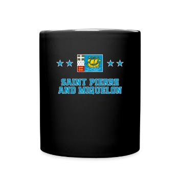 Saint Pierre and Miquelon - Full Colour Mug - black - Front
