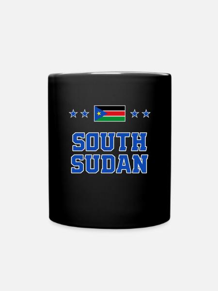 Südsudan - Tasse einfarbig - Schwarz