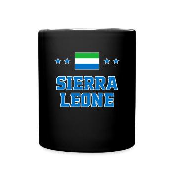 Sierra Leone - Tasse einfarbig - Schwarz - Vorne