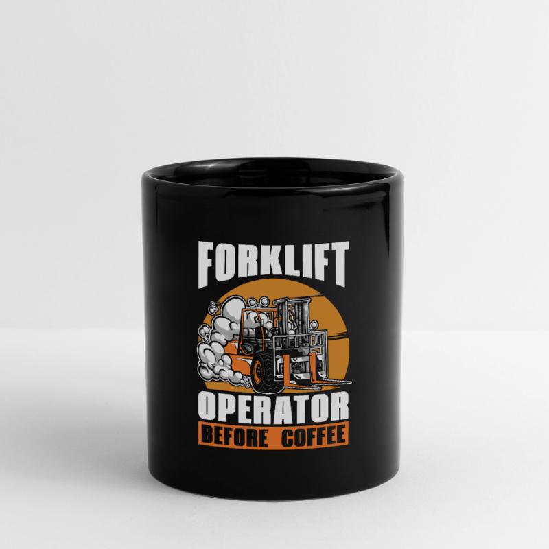 Forklift Operator Before Warehouseman Coffee Lover Full Colour Mug