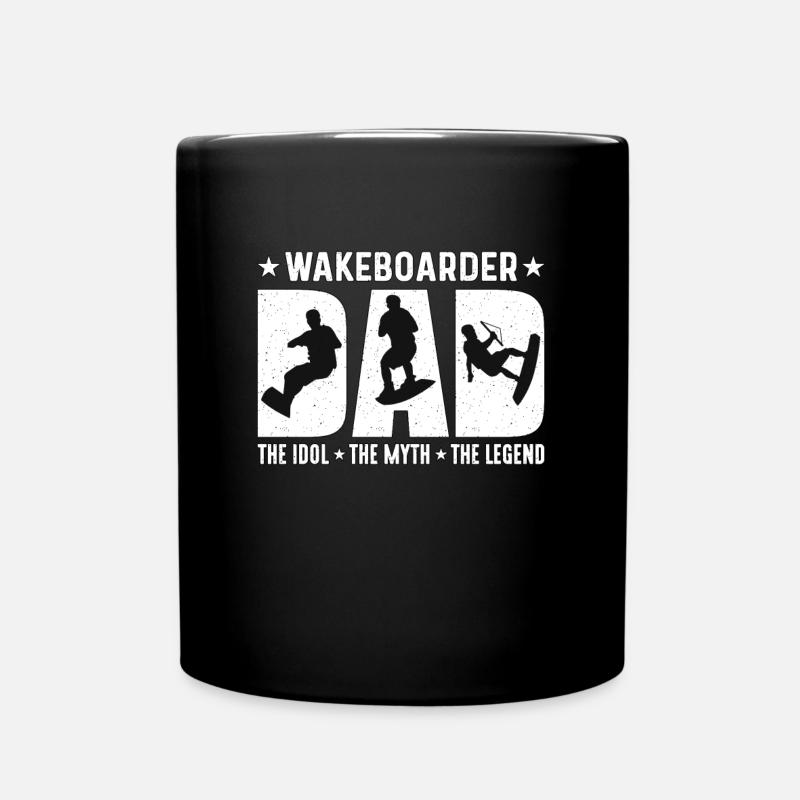 Wakeboarder Dad The Idol The Wakeboarding Lover - Tasse einfarbig - Schwarz
