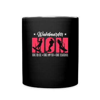 Wakeboarder Maman L’Idole Le Mythe Sports Nautiques - Mug uni - noir - Devant