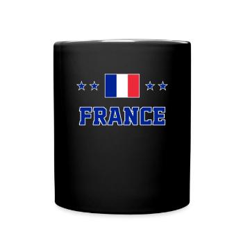 France - Full Colour Mug - black - Front