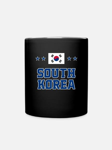 South Korea - Full Colour Mug - black