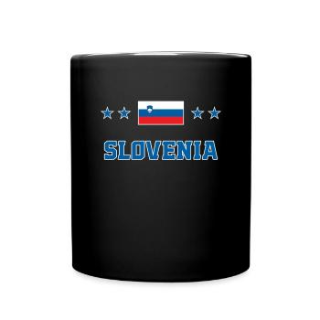 Slowenien - Tasse einfarbig - Schwarz - Vorne