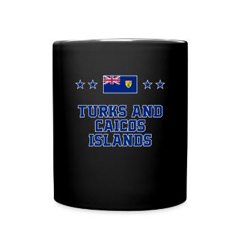 Turks and Caicos Islands - Full Colour Mug - black - Front