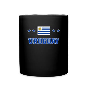 Uruguay - Tasse einfarbig - Schwarz - Vorne