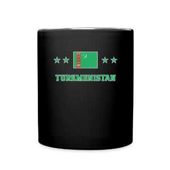 Turkmenistan - Tasse einfarbig - Schwarz - Vorne