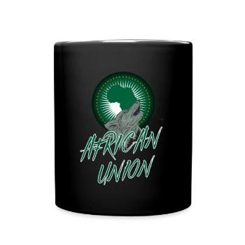 Union africaine - Mug uni - noir - Devant