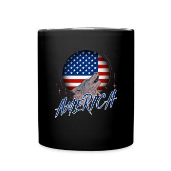 Amérique du Nord - Mug uni - noir - Devant