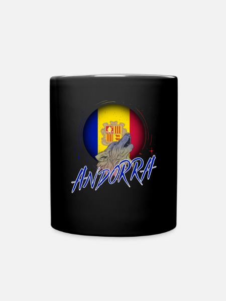 Andorra - Tasse einfarbig - Schwarz