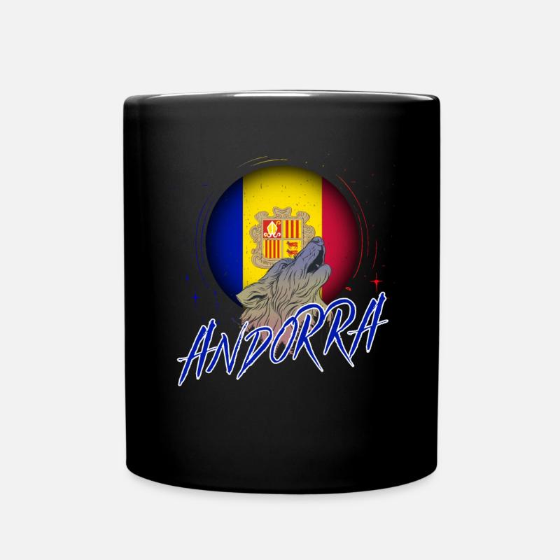 Andorra - Enfärgad mugg - svart