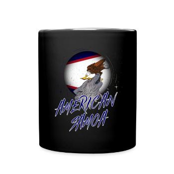 Amerikanisch-Samoa - Tasse einfarbig - Schwarz - Vorne
