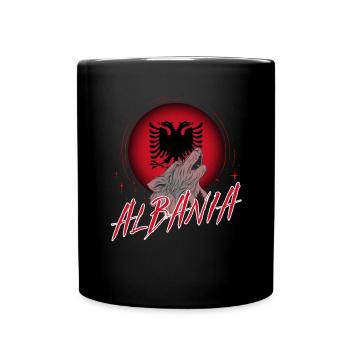 Albanien - Tasse einfarbig - Schwarz - Vorne