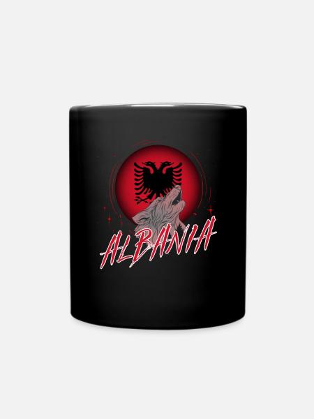 Albania - Full Colour Mug - black