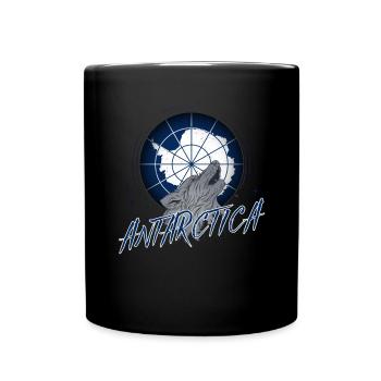 Antarktis - Tasse einfarbig - Schwarz - Vorne