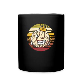 Golf Golfer Golfen - Tasse einfarbig - Schwarz - Vorne