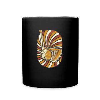 Golf Golfer Golfen - Tasse einfarbig - Schwarz - Vorne