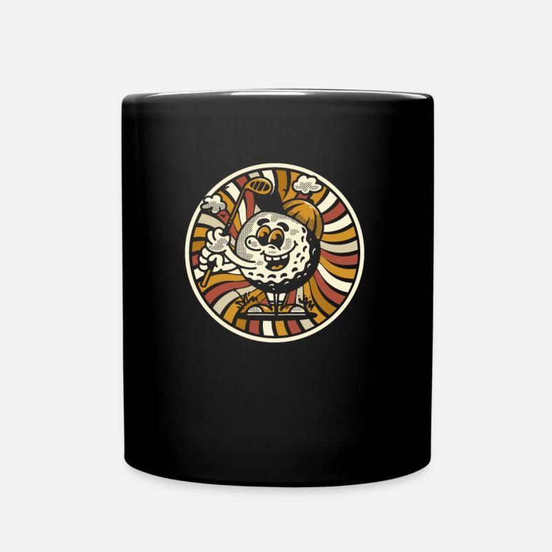 Golf Golfer Golfen - Tasse einfarbig - Schwarz