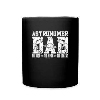 Astronome Papa L’Idole Le Mythe L’Astrophysique - Mug uni - noir - Devant