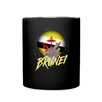 Brunei - Tasse einfarbig - Schwarz - Vorne