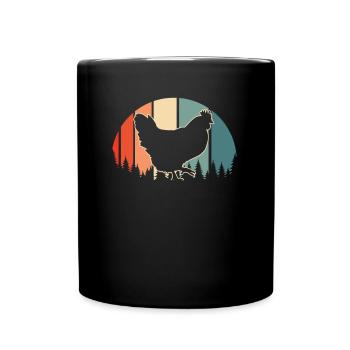 Chicken Hen - Full Colour Mug - black - Front