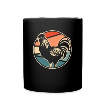 Chicken Hen - Full Colour Mug - black - Front