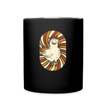 Chicken Hen - Full Colour Mug - black - Front