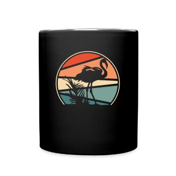 Flamant - Mug uni - noir - Devant
