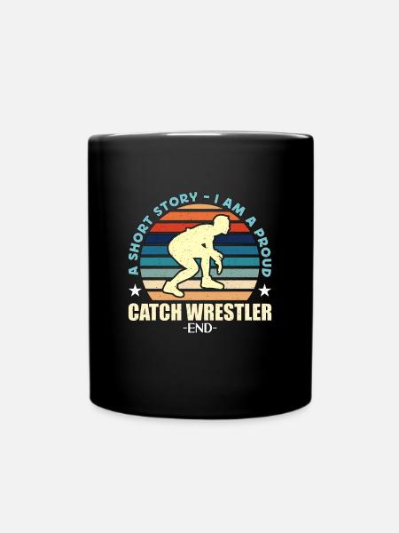Catch Wrestler Une histoire courte Je suis un amateur de lutte - Mug uni - noir