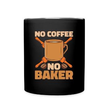 Boulanger Pas de Café Non Boulanger Pâtissier Amateur de café - Mug uni - noir - Devant