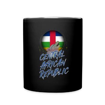 Zentralafrikanische Republik - Tasse einfarbig - Schwarz - Vorne