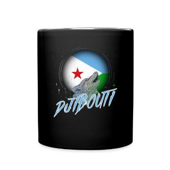 Dschibuti - Tasse einfarbig - Schwarz - Vorne